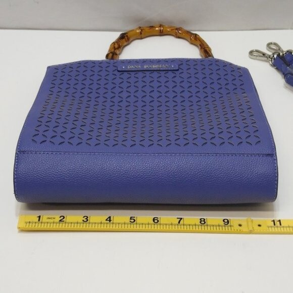 Dana Buchman Purse Faux Bone Cane Top Handle / Detachable Crossbody Strap NWOT - Picture 9 of 12